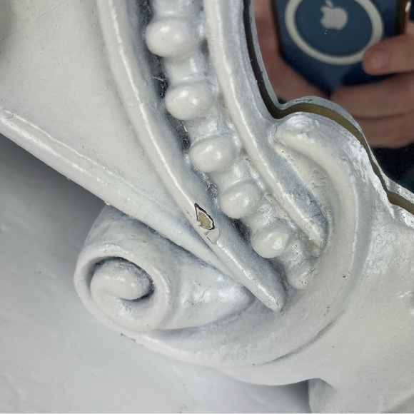 Vintage architecture medallion molded fiberglass mirror/Regency Baroque - Picture 9 of 16